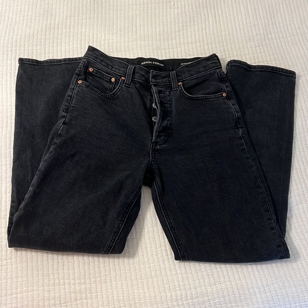 ARITZIA Denim Forum Jeans in "Black Eyeliner" 26L